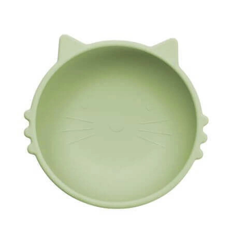 Силіконова миска Kitty I, 6 місяців+, сирий зелений, Appekids: ціни та характеристики
