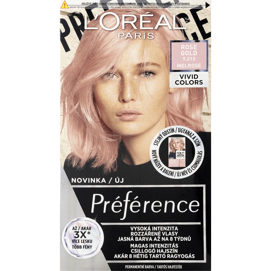 L'Oréal Paris Préférence Vivid Colors перманентная краска для волос 9.213 Melrose 150 мл: цены и характеристики