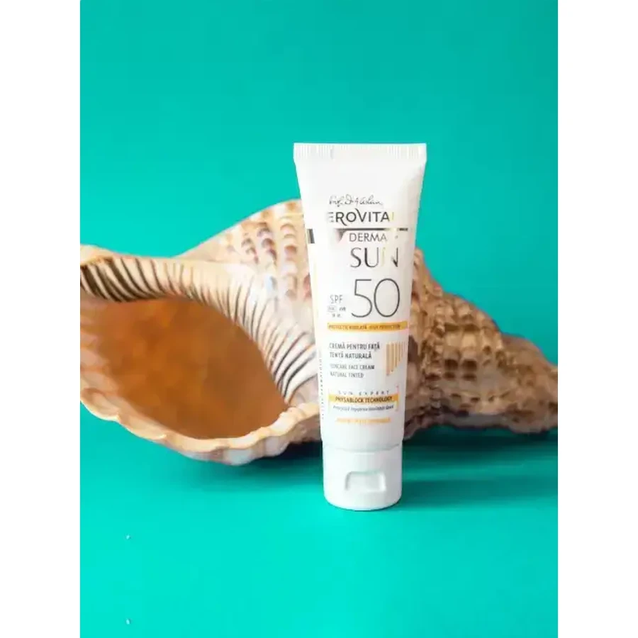 Gerovital H3 Derma+ Крем для обличчя від сонця SPF50, 50 мл, Farmec: ціни та характеристики
