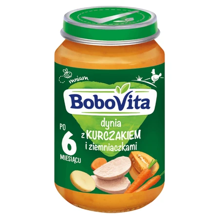 BoboVita Вечеря, гарбуз з куркою та картоплею, після 6 місяців, 190 г: ціни та характеристики