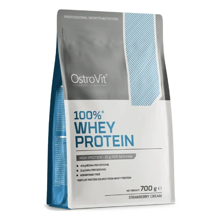 OstroVit 100% сывороточный протеин, со вкусом клубники со сливками, 700 г: цены и характеристики