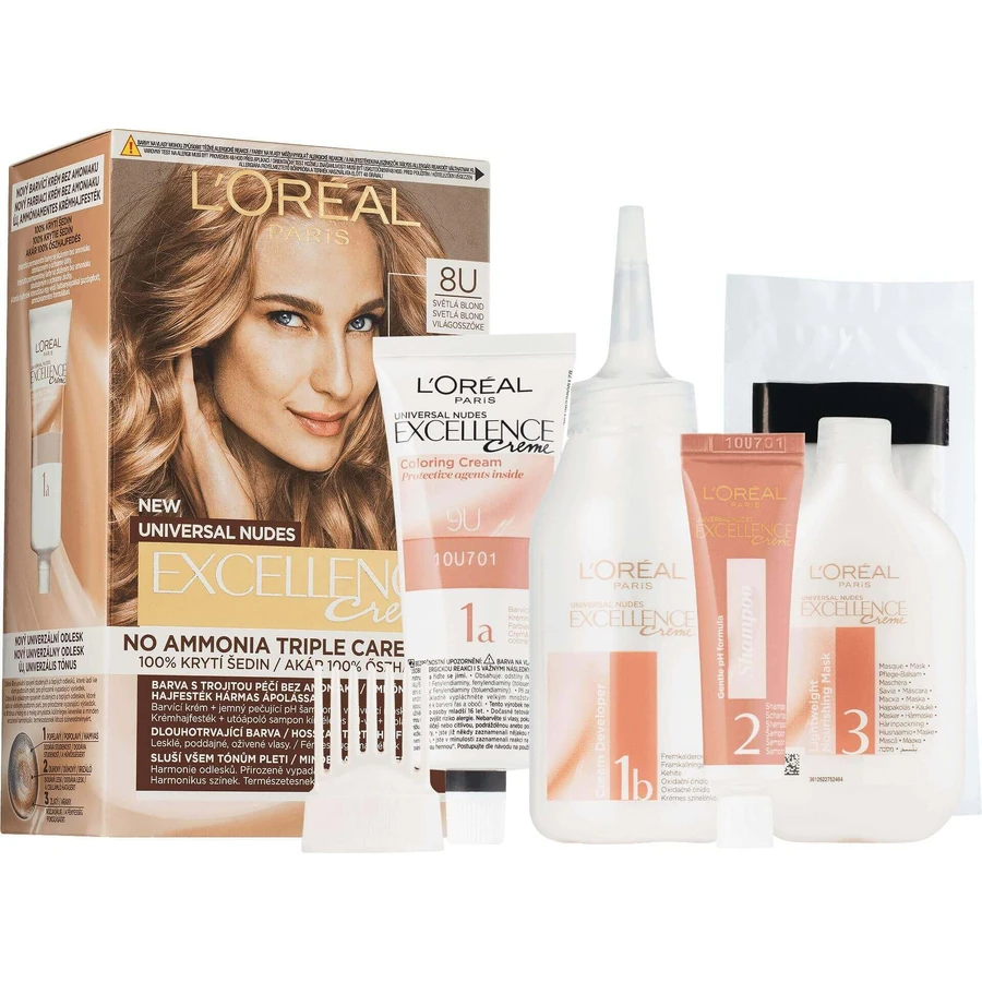 L'Oréal Paris Excellence Universal Nudes Excellence 8U Перманентная краска для волос: цены и характеристики