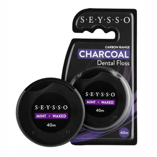 Seysso Carbon, ніть для зубів з активним дентином, вощена, коса, 40 м