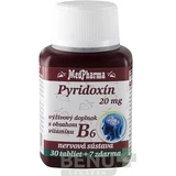 MedPharma ПІРИДОКСИН 20 мг (вітамін В6) 1×37 табл. по 30+7 безкоштовно
