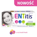 Комплекс Polski Lek ENTitis Bactoblis для детей старше 3 лет, со вкусом тутти фрутти, 30 пастилок: цены и характеристики