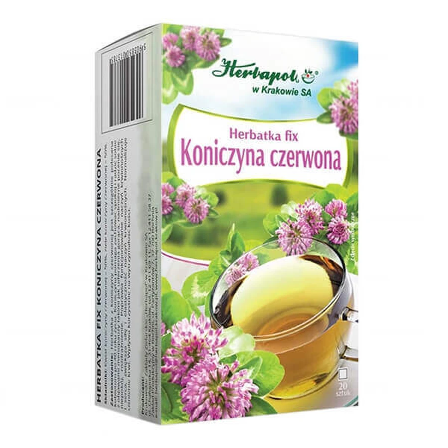 Гербапол Красный клевер, фиксированный чай, 1,5 г x 20 пакетиков: цены и характеристики