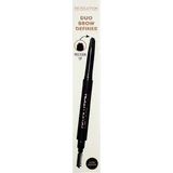 Олівець для брів Revolution Duo Brown 1×1 шт