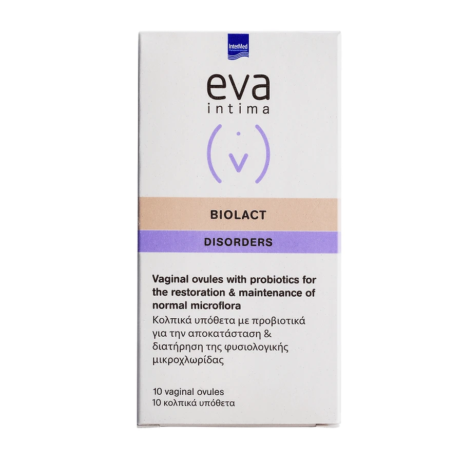 Вагінальні яйця з пробіотиками Eva Intima Biolact, 10 шт, Intermed: ціни та характеристики