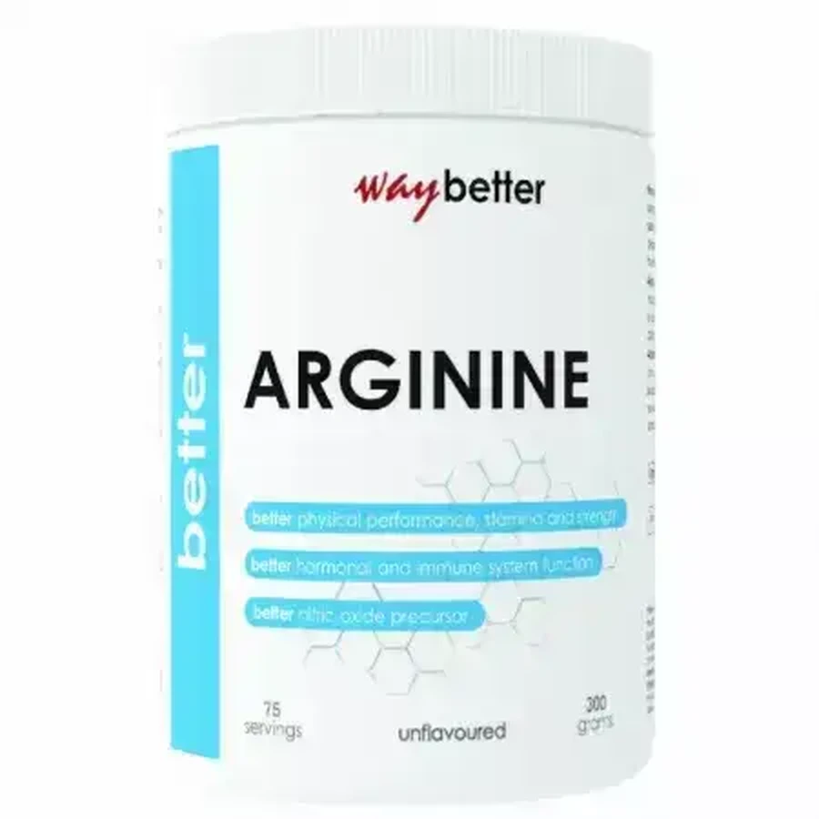 L-аргінін в порошку Better Arginine Hcl, 300 г, Way Better: ціни та характеристики