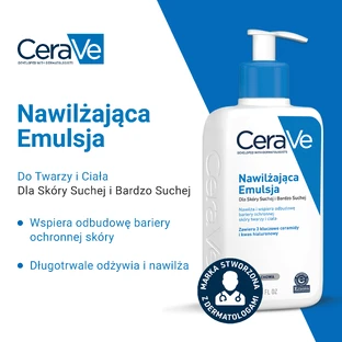 CeraVe Увлажняющая эмульсия для сухой кожи, 473 мл