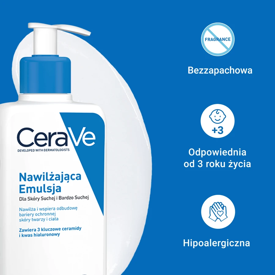 CeraVe Увлажняющая эмульсия для сухой кожи, 473 мл: цены и характеристики