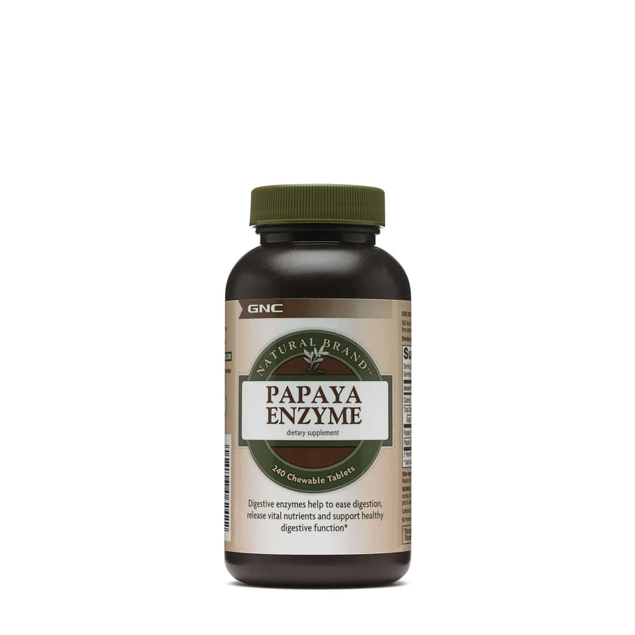 Gnc Natural Brand Papaya Enzyme, пищеварительный фермент из папайи, 240 тб: цены и характеристики