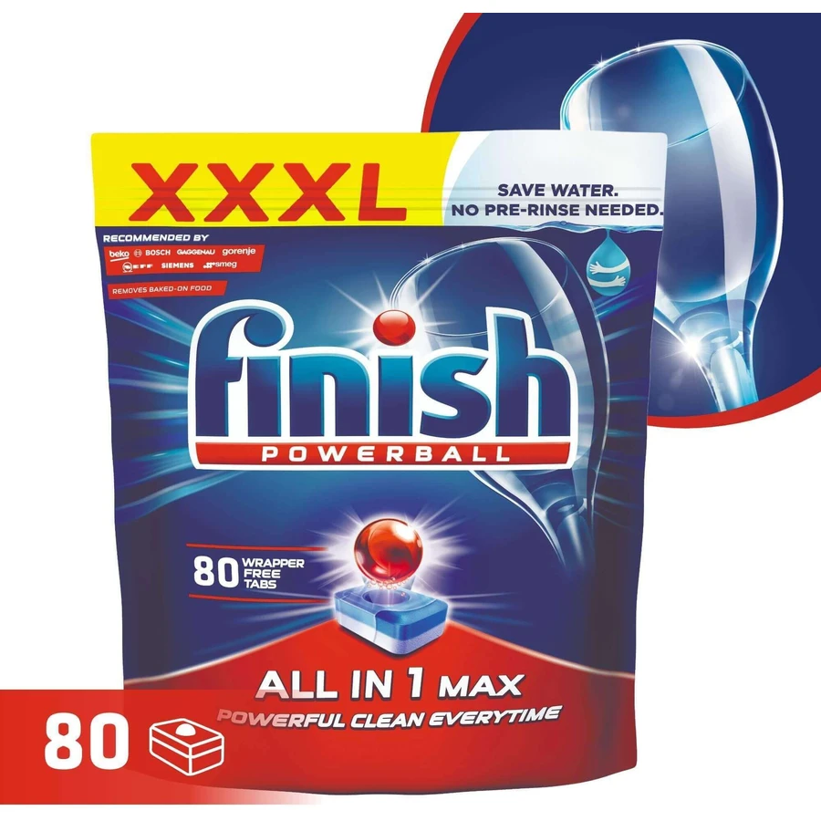 Finish All-in-1 Max Таблетки для посудомийних машин 80 шт.: ціни та характеристики
