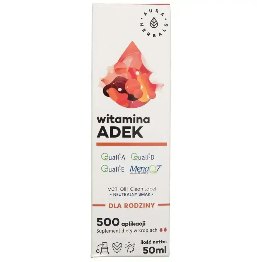 Aura Herbals Витамин АДЕК для семьи, капли, 50 мл: цены и характеристики