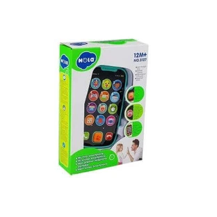 Мой первый смартфон с музыкой и подсветкой, +1 год, зеленый, Hola
