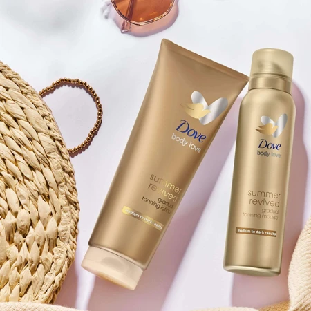 Dove Summer revived Піна для тіла-самозасмага від середнього до темного 150 мл: ціни та характеристики