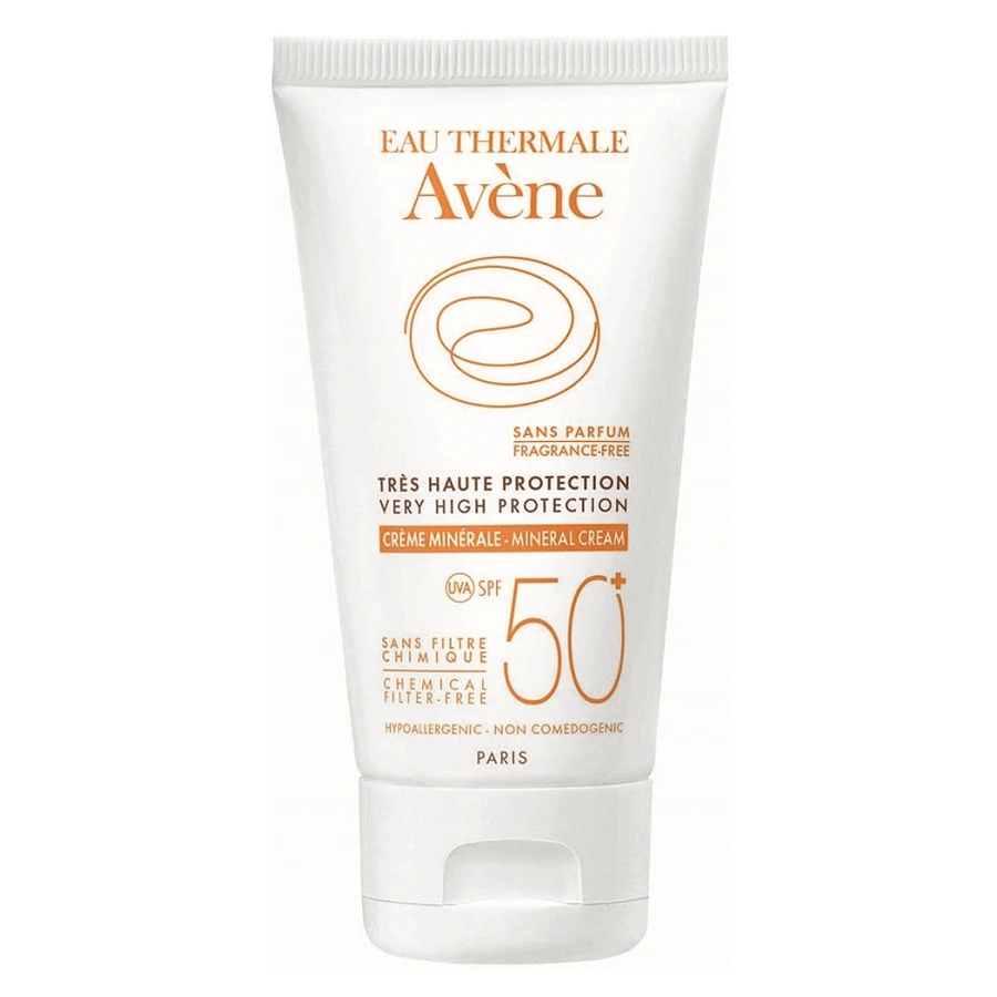 Минеральный солнцезащитный крем SPF 50+, 50 мл, Avene: цены и характеристики