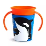 Miracle 360 Wildlove Miracle 360 Wildlove трость тренировочная с ручками, +6 месяцев, Orca Whale, 177 мл, Munchkin