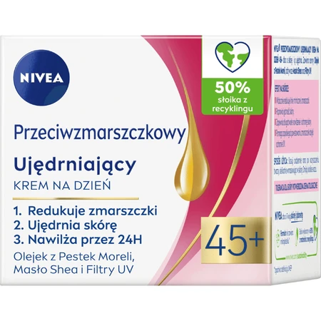Nivea Денний крем проти зморшок + зміцнюючий крем 45+, 50 мл: ціни та характеристики