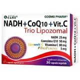 NADH + CoQ10 + Витамин C Trio Lipozomal Cosmopharm, 30 вегетарианских капсул