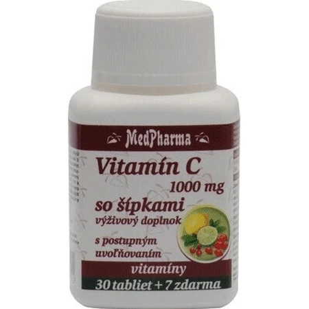 MedPharma ВІТАМІН С 1000 мг зі стрілками 1×37 табл. з поступовим вивільненням: ціни та характеристики