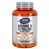 Now Foods Arginine & Citrulline, L-аргінін та цитрулін, 120 капсул