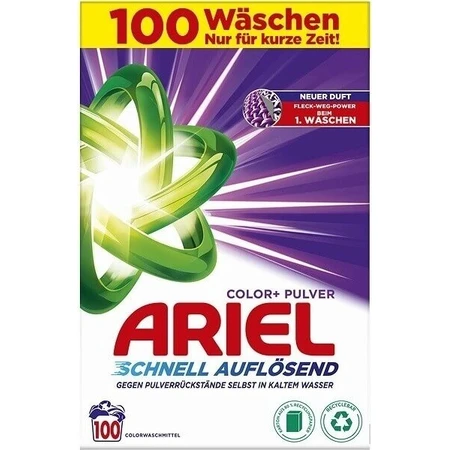 Пральний порошок Ariel 6 кг / 100PD Color+ 1×6 кг, пральний порошок: ціни та характеристики