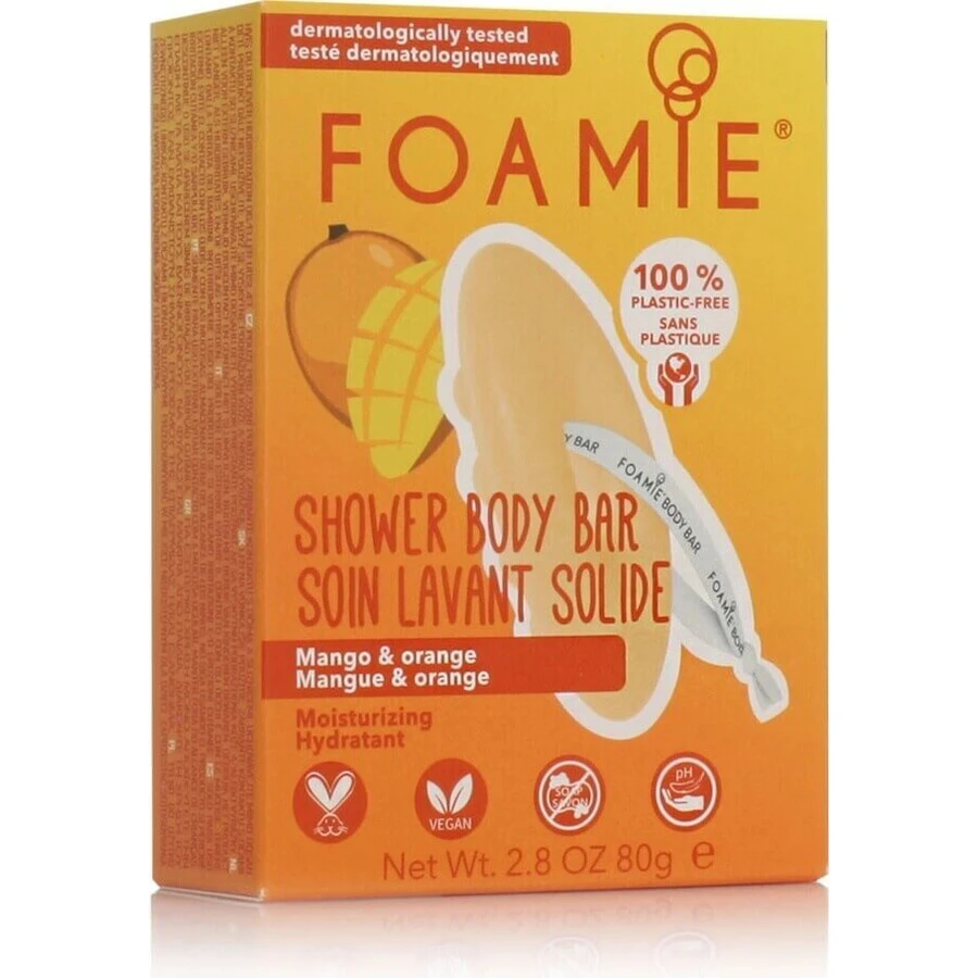 Foamie Solid Shower Care Tropic Like It's Hot With Mango and Orange 1×80 g, твердый гель для душа: цены и характеристики