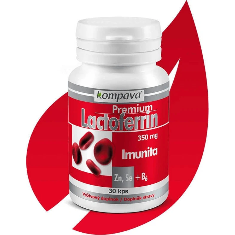 Compava Premium Lactoferrin 1×30 cps, пищевая добавка: цены и характеристики