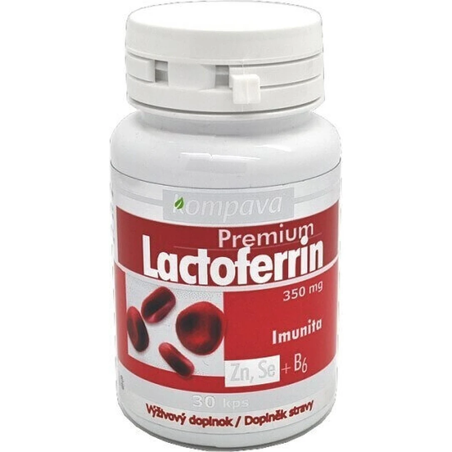 Compava Premium Lactoferrin 1×30 cps, пищевая добавка: цены и характеристики