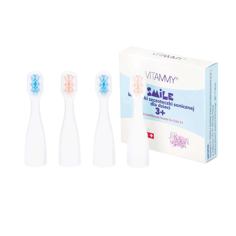 Vitammy Smile, звукові насадки для дитячих зубних щіток, MiniMini+, від 3 років, 4 штуки: ціни та характеристики