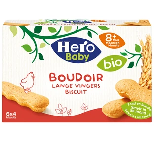 Piscoturi Bio, +8 місяців, 120 г, Hero Baby