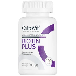 Биотин Плюс OstroVit Biotin Plus, 100 таблеток