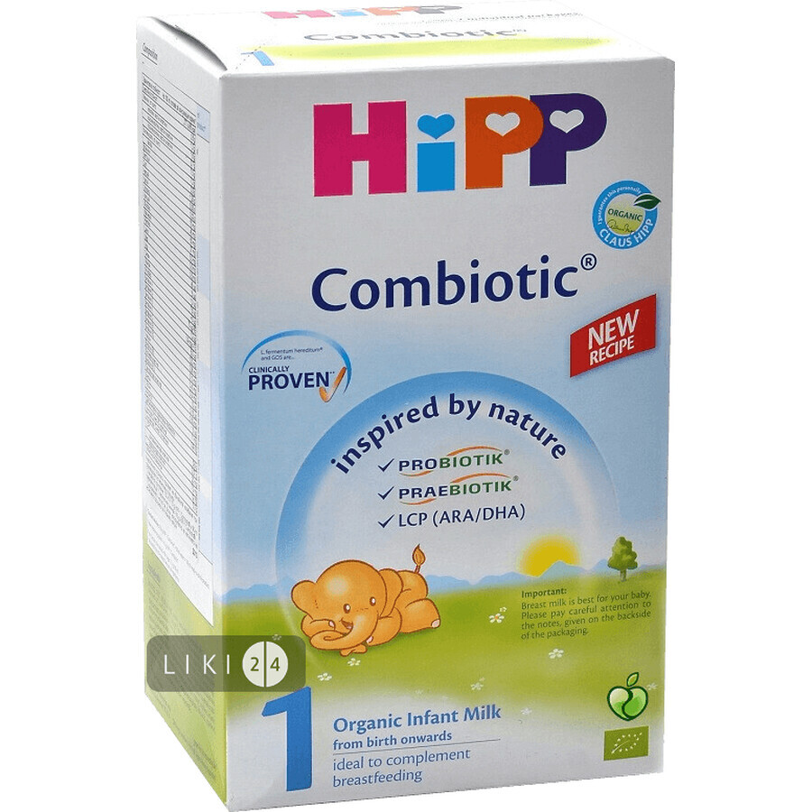 Hipp 1 смесь сухая молочная адаптированная 300 г: цены и характеристики