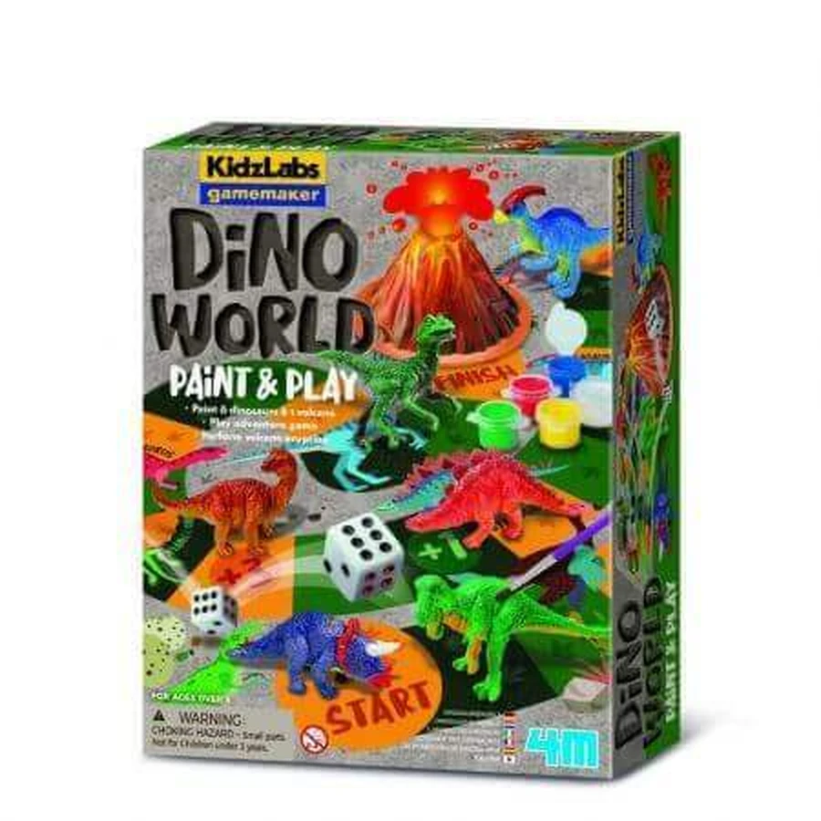 Создай свою игру - Мир динозавров KidzLabs, 5+ лет, 4M: цены и характеристики