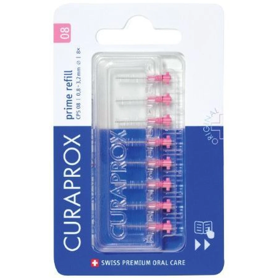 Міжзубні щітки Curaprox Prime Refill, розмір. 08 8 шт: ціни та характеристики
