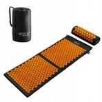 4Fizjo Acupressure Mat, великий акупунктурний килимок з подушкою, 110 см х 42 см, чорно-помаранчевий: ціни та характеристики