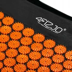 4Fizjo Acupressure Mat, великий акупунктурний килимок з подушкою, 110 см х 42 см, чорно-помаранчевий: ціни та характеристики