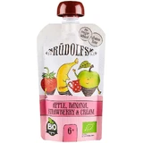 Rudolfs BIO Fruit безглютеновая закуска Яблоко, банан, клубника со сливками 110 г
