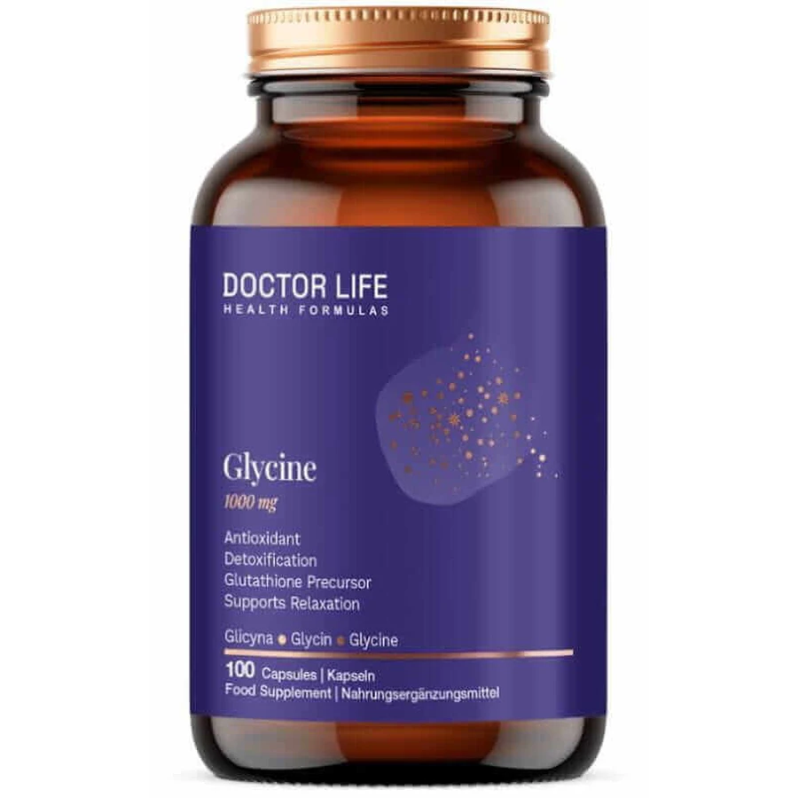 Doctor Life L-гліцин 1000 мг, 100 капсул: ціни та характеристики
