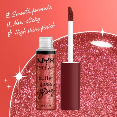 NYX Professional Makeup Butter Gloss блискучий блиск для губ 07 Big Spender: ціни та характеристики