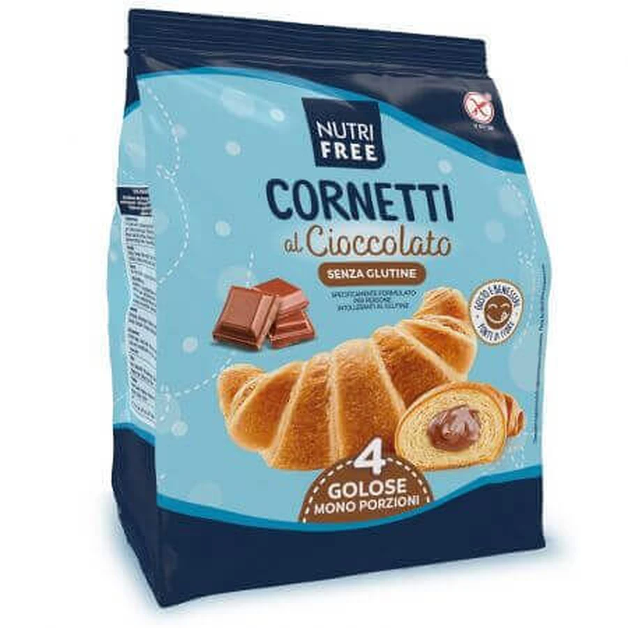 Круасани Nutrifree з шоколадом, без глютену, 4 шт., 240 г: ціни та характеристики