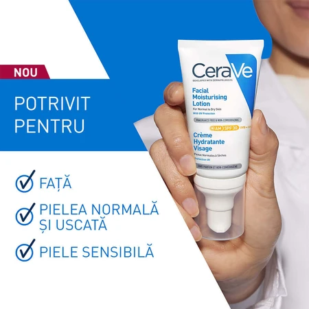 Зволожуючий крем для обличчя SPF 30, 52 мл, CeraVe: ціни та характеристики