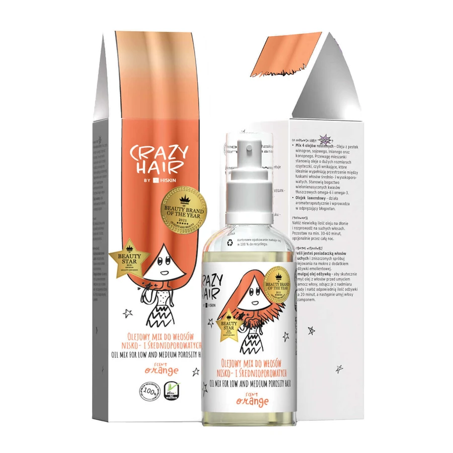 Hiskin Crazy Hair, олійна суміш, гранат, 100 мл: ціни та характеристики