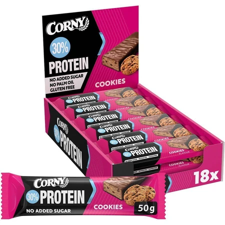 Corny Protein 30% протеиновый батончик печенье 50 г: цены и характеристики