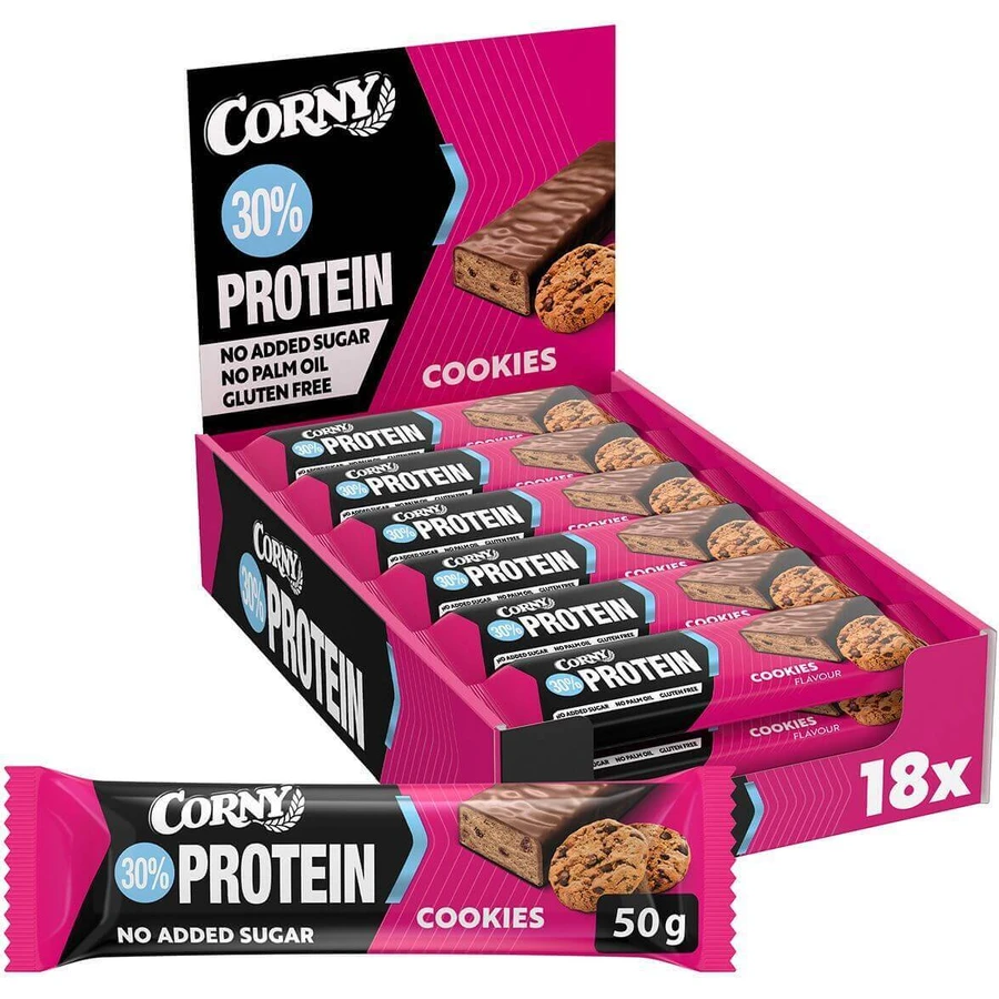 Corny Protein 30% протеиновый батончик печенье 50 г: цены и характеристики
