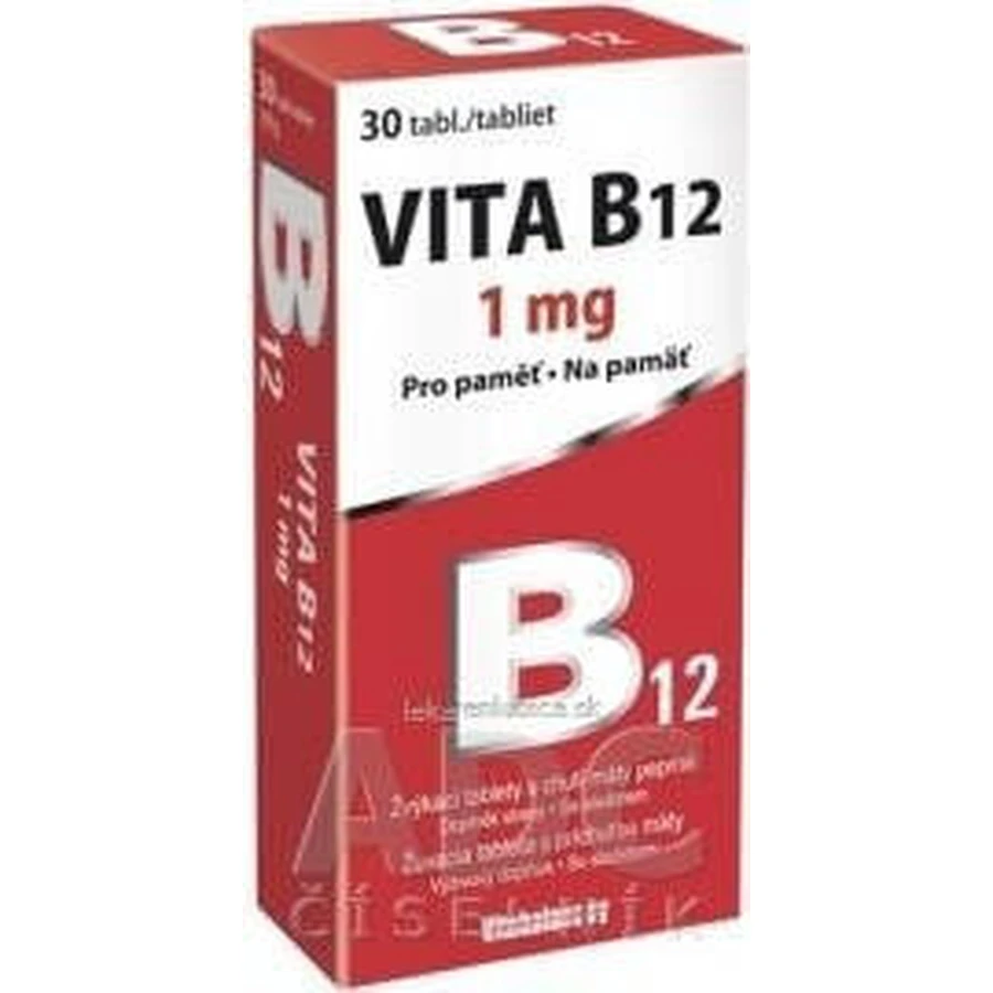 Вітабаланс ВІТА В12 1 мг 1×30 табл, В12 у формі жувальних таблеток: ціни та характеристики