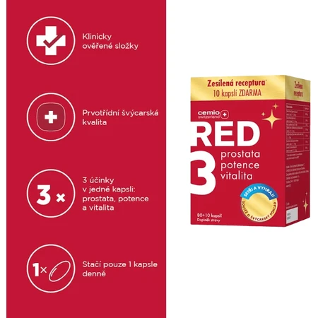 Cemio RED3 80 + 10 капсул: ціни та характеристики
