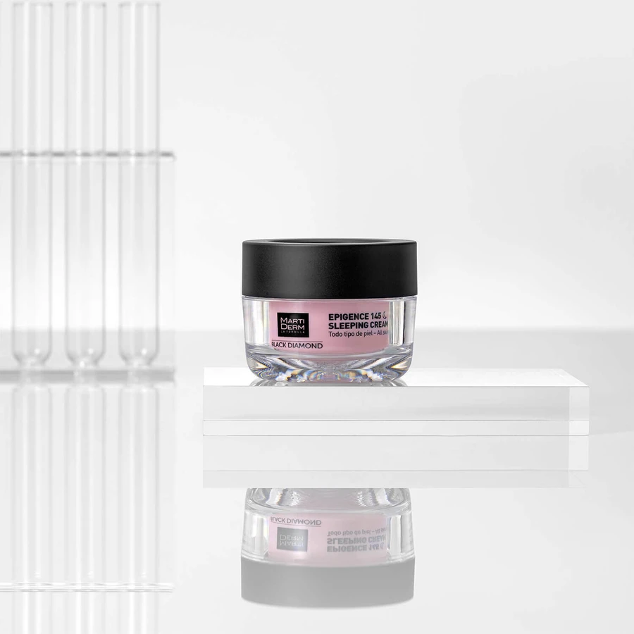 MartiDerm Black Diamond Epigence 145 Sleeping Cream, нічний крем, 50 мл + Platinum Night Renew, нічний бустер, 2 мл х 5 ампул, набір у подарунок: ціни та характеристики