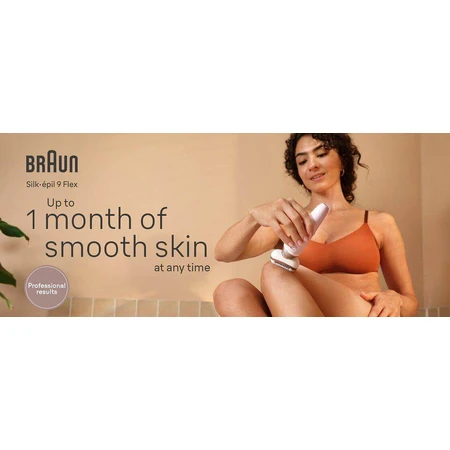 Braun Silk-épil 9 Flex, эпилятор 9-360 3D белый/розовый: цены и характеристики